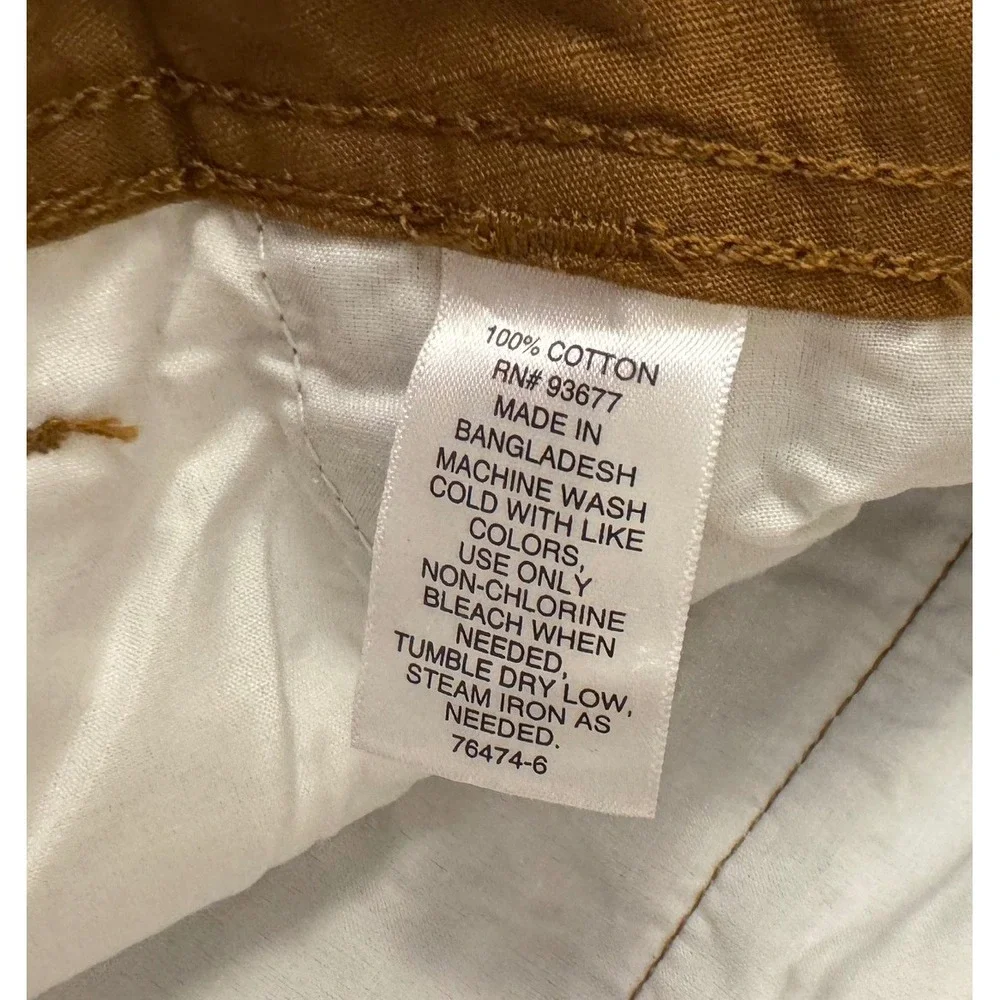 Mutual Weave Cargo Pants Men 36x32 Brown Relaxed Taper Ripstop Cotton UtilityNEW